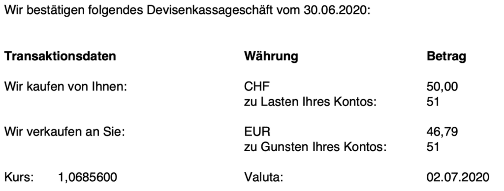 Devisenkassageschäft Smartbroker