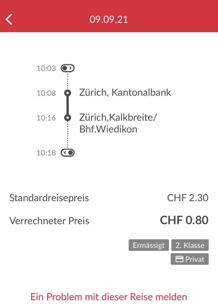 FAIRTIQ Standardpreis und verrechneter Preis