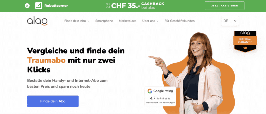 Rabattcorner Browsererweiterung