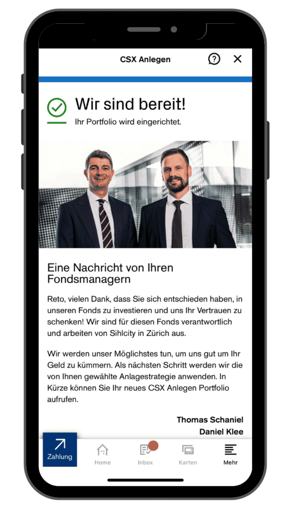 CSX Anlegen Chat Ende