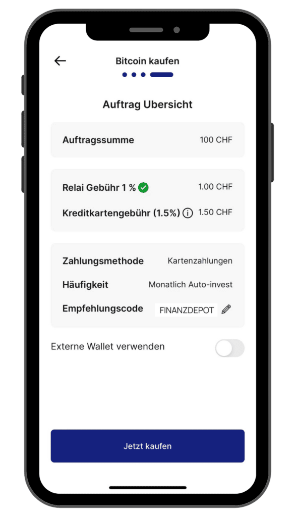 Relai Bitcoin kaufen