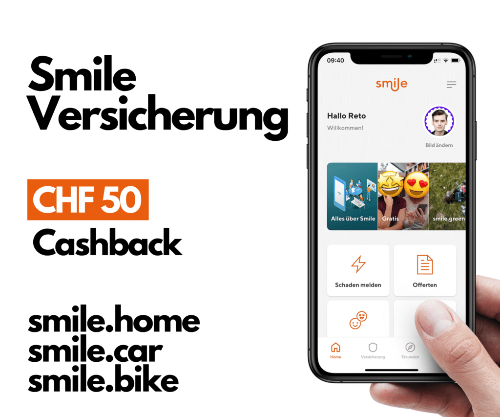 Smile Versicherung Gutschein Cashback