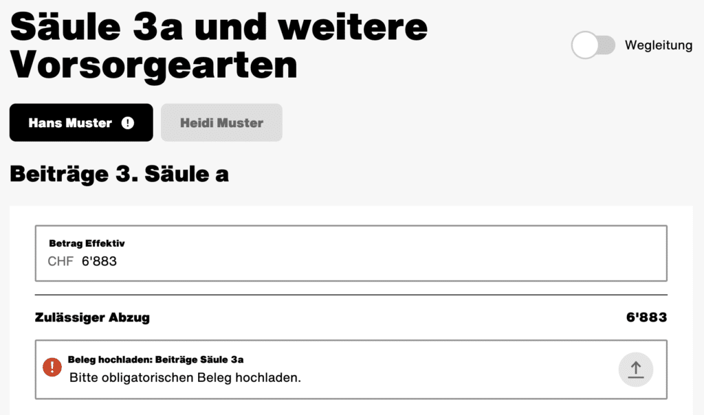 Säule 3a Steuererklärung deklarieren