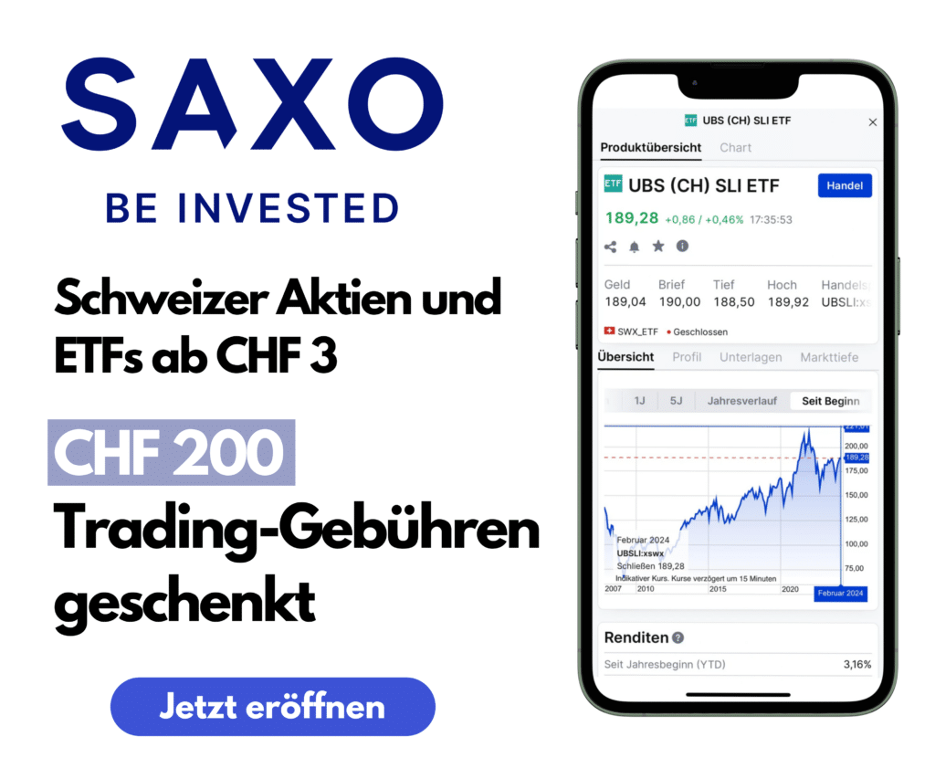 Saxo Code Trading Gebühren Gutschein CHF 200 Empfehlungscode