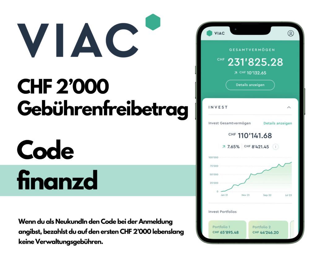 VIAC Code 2025 Gebührenfreibetrag