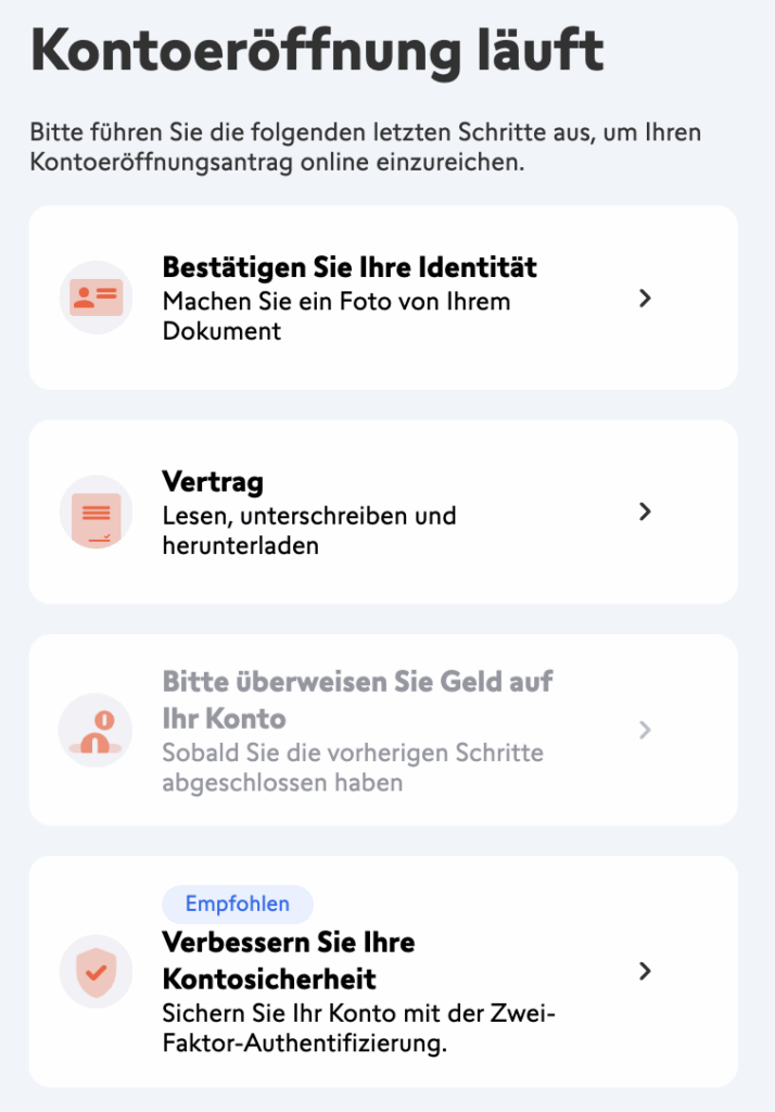 Swissquote Kontoeröffnung